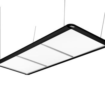 Billardlampe, LED Flat, schwarz, 195 x 70 x 6,5 cm