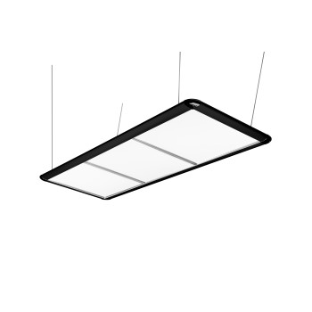 Billardlampe, LED Flat, schwarz, 195 x 70 x 6,5 cm