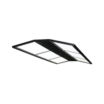 Billardlampe, Curved LED, schwarz, 185 x 85 x 4,5 cm