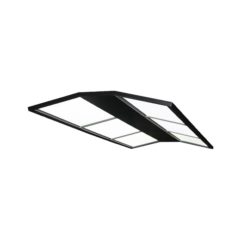 Billardlampe, Curved LED, schwarz, 185 x 85 x 4,5 cm