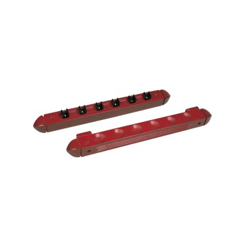 Queue-Wandhalter, Roman, 40 cm, für 6 Billardqueues, mahagoni