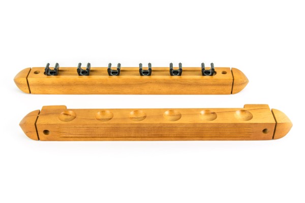 Queue-Wandhalter, Roman, 40 cm, für 6 Billardqueues, eiche