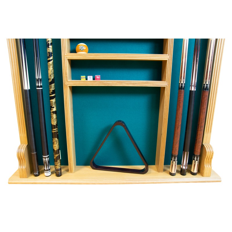 Queuehalter, für 6 Billardqueues Wall Rack, eiche Queuehalter, für 6 Billardqueues Wall Rack, eiche