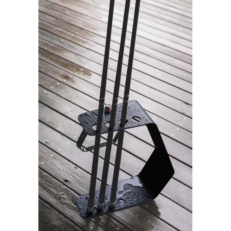 Billard Queueständer, Cornilleau, schwarz-grau, für 4 Queues + Dreieck Billard Queueständer, Cornilleau, schwarz-grau, für 4 Queues + Dreieck