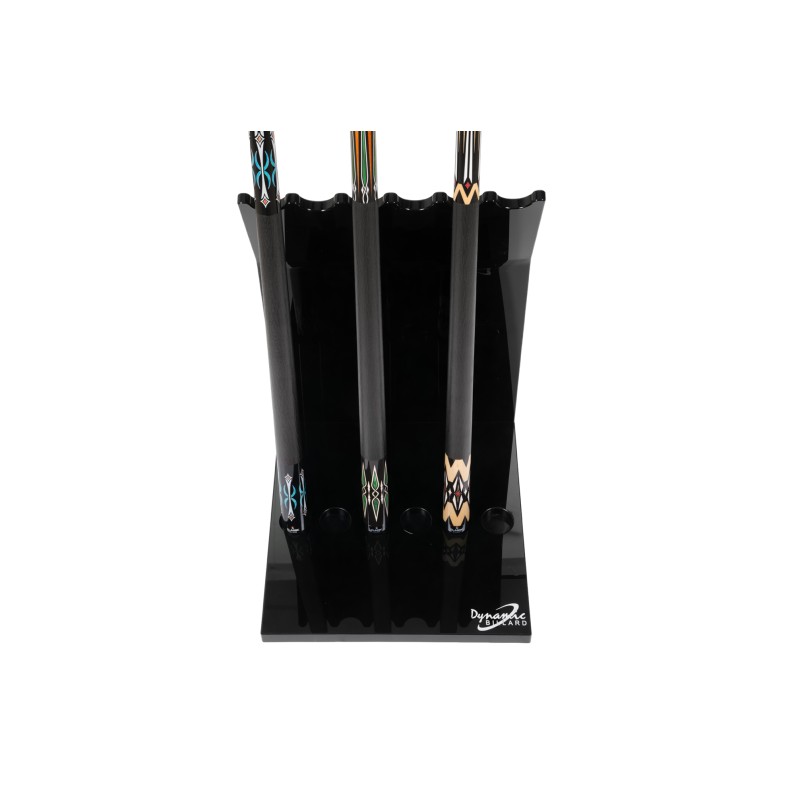 Queueständer, Dynamic Club für 6 Queues, Acrylglas, glänzend schwarz Queueständer, Dynamic Club für 6 Queues, Acrylglas, glänzend schwarz