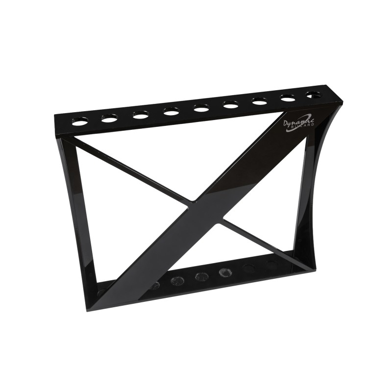 Queueständer, Dynamic Club II für 9 Queues, Acrylglas, glänzend schwarz Queueständer, Dynamic Club II für 9 Queues, Acrylglas, glänzend schwarz