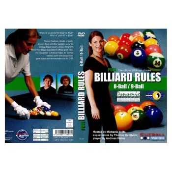 DVD, Pool Billiard Rules 8-Ball/9-Ball, englisch, 76 min. DVD, Pool Billiard Rules 8-Ball/9-Ball, englisch, 76 min.