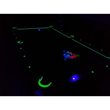 Billardkugelset, Pool, Aramith Glow in the dark, 57,2 mm