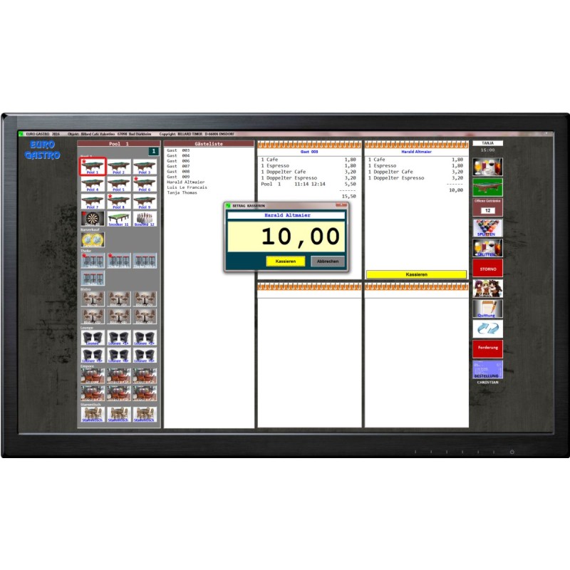 Software Billard Timer für bis zu 24 Tische Software Billard Timer für bis zu 24 Tische