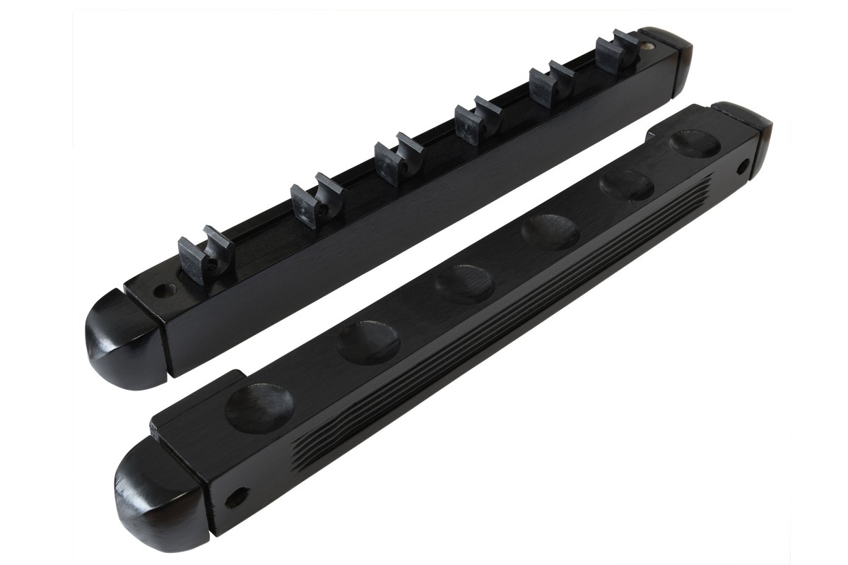 Queue-Wandhalter, Roman, 40 cm, für 6 Billardqueues, schwarz