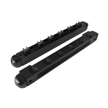 Queue-Wandhalter, Roman, 40 cm, für 6 Billardqueues, schwarz
