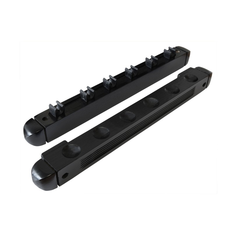 Queue-Wandhalter, Roman, 40 cm, für 6 Billardqueues, schwarz