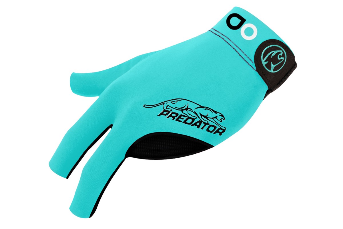 Handschuh, Predator Second Skin, 3-Finger, Albin Ouschan Teal, für linke Hand, XXL