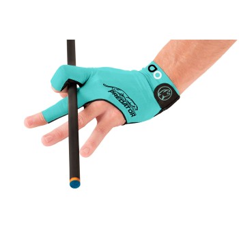Handschuh, Predator Second Skin, 3-Finger, Albin Ouschan Teal, für linke Hand, XXL