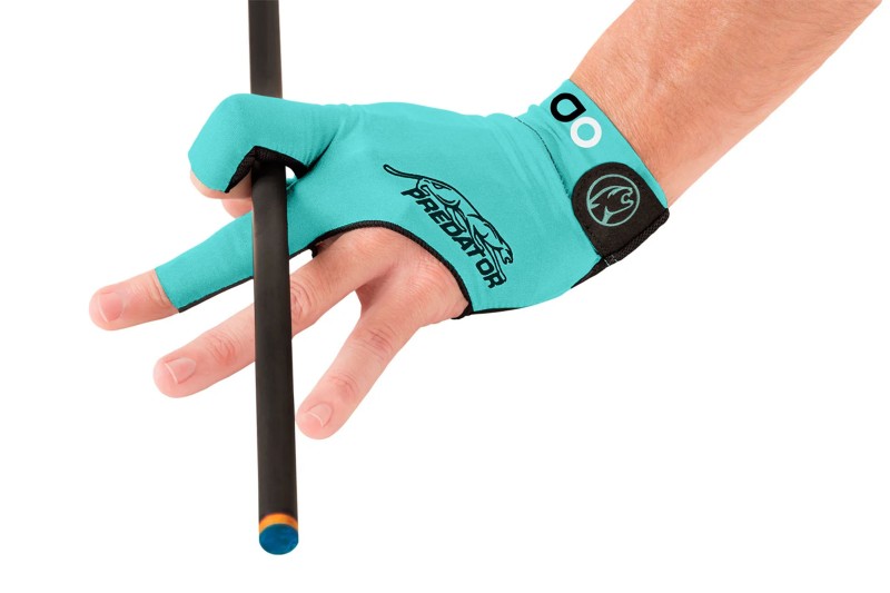 Handschuh, Predator Second Skin, 3-Finger, Albin Ouschan Teal, für linke Hand, XXL