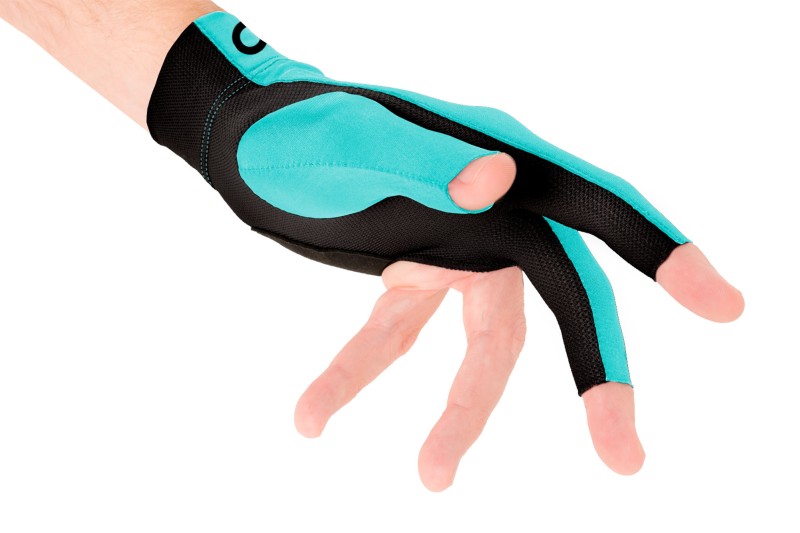 Handschuh, Predator Second Skin, 3-Finger, Albin Ouschan Teal, für linke Hand, XXL