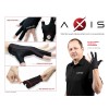 Handschuh, Cuetec Axis, 3-Finger, speed gray, für linke Hand