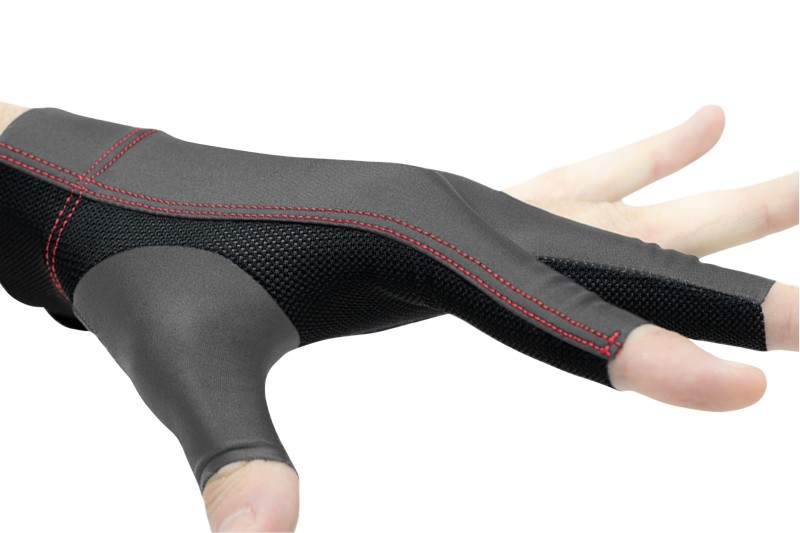 Handschuh, Cuetec Axis, 3-Finger, speed gray, für linke Hand