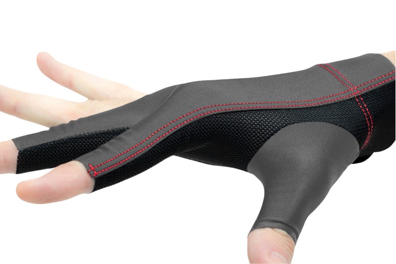 Handschuh, Cuetec Axis, 3-Finger, speed gray, für rechte Hand