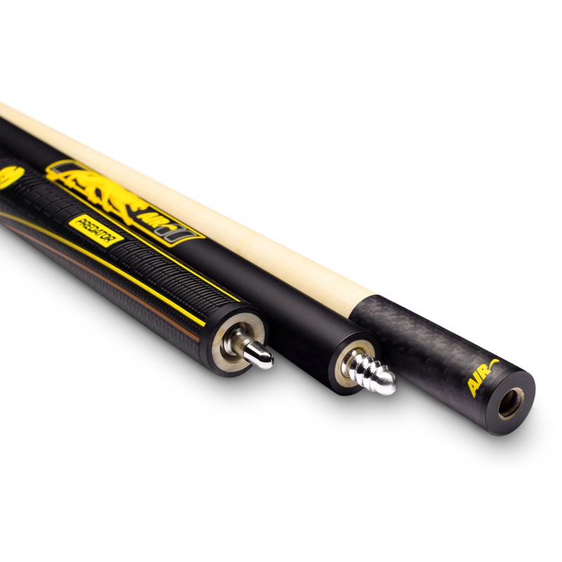 Billardqueue, Pool, Predator Air 2 Sport Wrap Jump, dreiteilig, schwarz, Mini-Radial