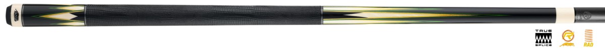 Billardqueue, Pool, Predator Truesplice-16 GEN3 Green/Yellow, Ledergriffband, Radial