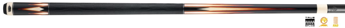 Billardqueue, Pool, Predator Truesplice-16 GEN3 Red/Orange, Ledergriffband, Radial