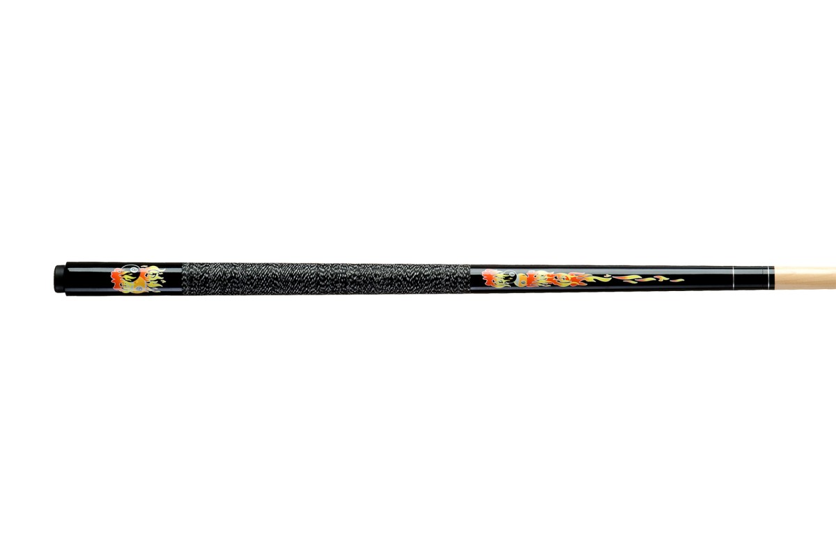 Kinderqueue, Pool, Flames CF-02, 123 cm, schwarz, 5/16x18