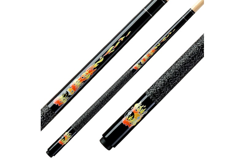 Kinderqueue, Pool, Flames CF-02, 123 cm, schwarz, 5/16x18