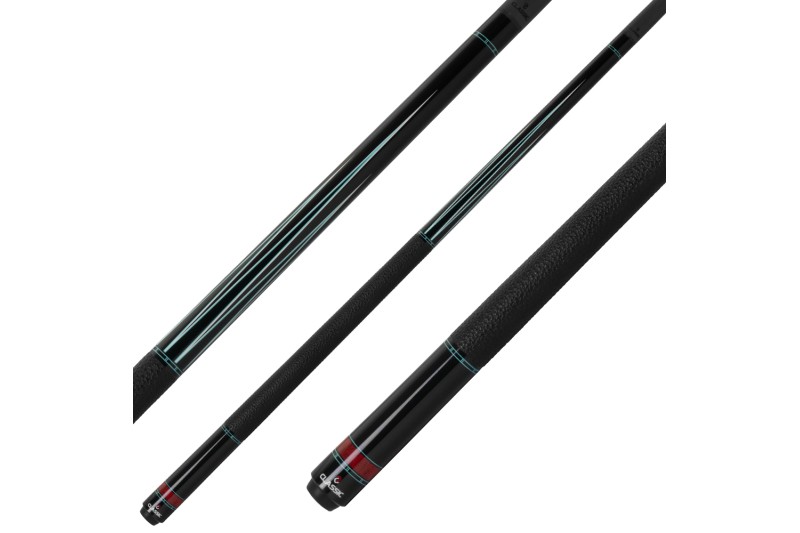 Billardqueue, Pool, Classic Speed C-01, Carbon, Ledergriffband, passend zu Uni-Lock