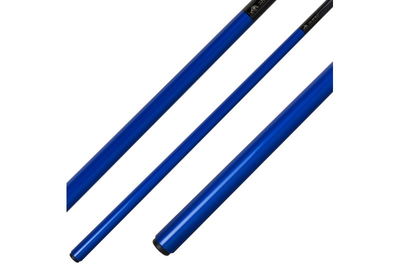 Billardqueue, Pool, RHINO Carbon, blau, einteilig