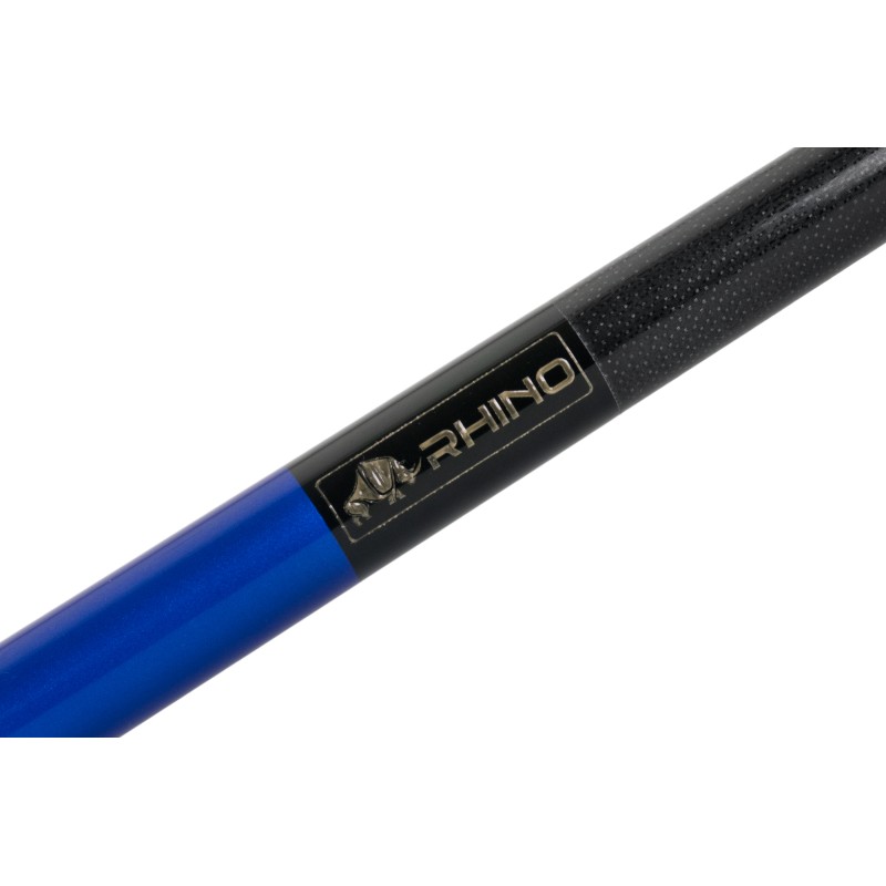 Billardqueue, Pool, RHINO Carbon, blau, einteilig
