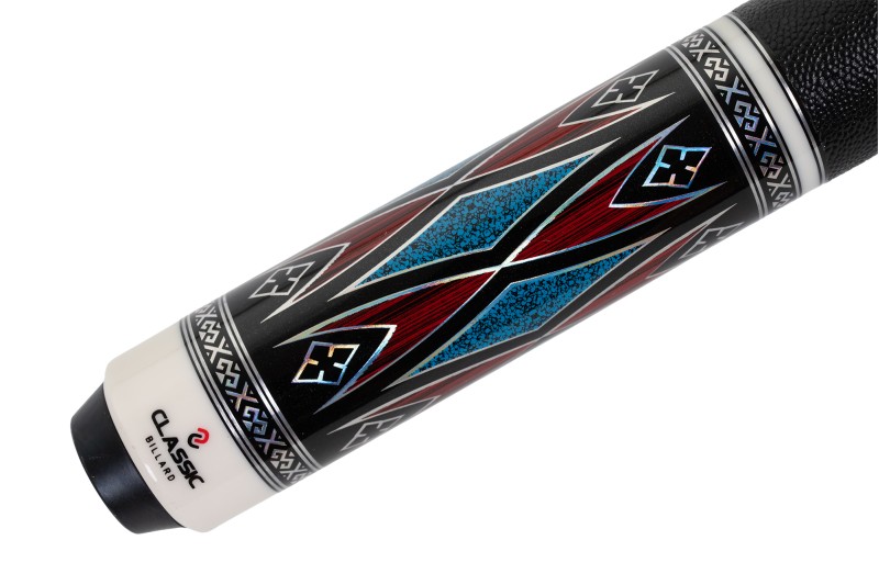 Billardqueue, Pool, Classic T25-04, Ledergriffband, Radial