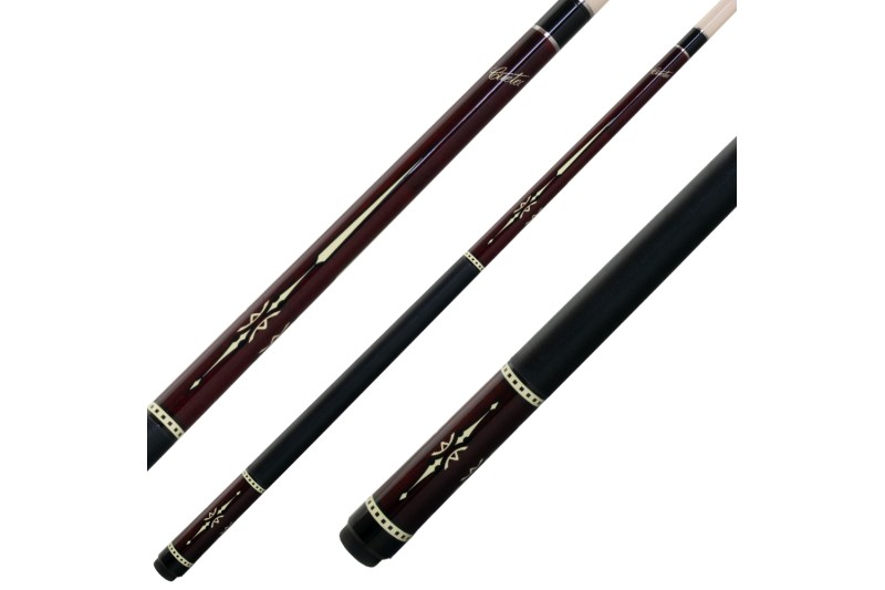 Billardqueue, Pool, Cuetec Warrior, burgund, 3/8x14