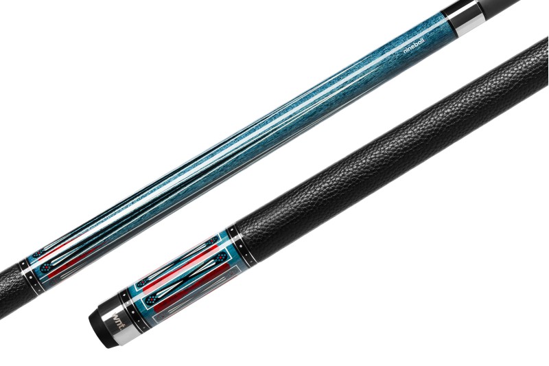 Billardqueue, Pool, Cuetec Cynergy Nineball Blue Stain LTW, 3/8x14