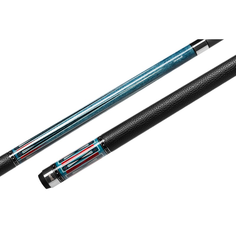 Billardqueue, Pool, Cuetec Cynergy Nineball Blue Stain LTW, 3/8x14
