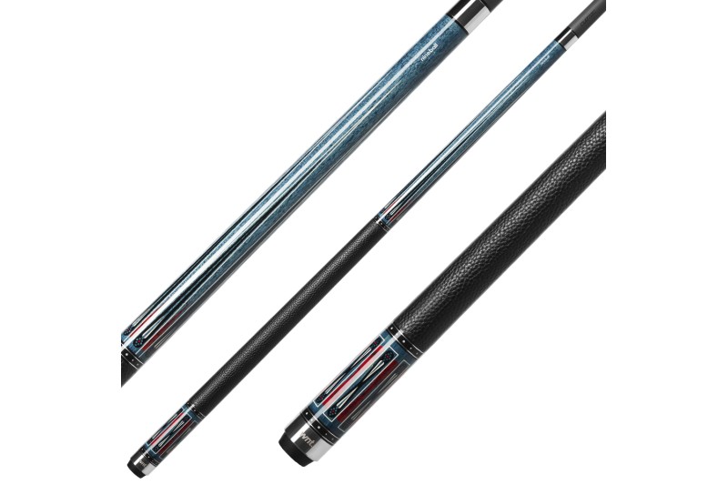 Billardqueue, Pool, Cuetec Cynergy Nineball Blue Stain LTW, 3/8x14
