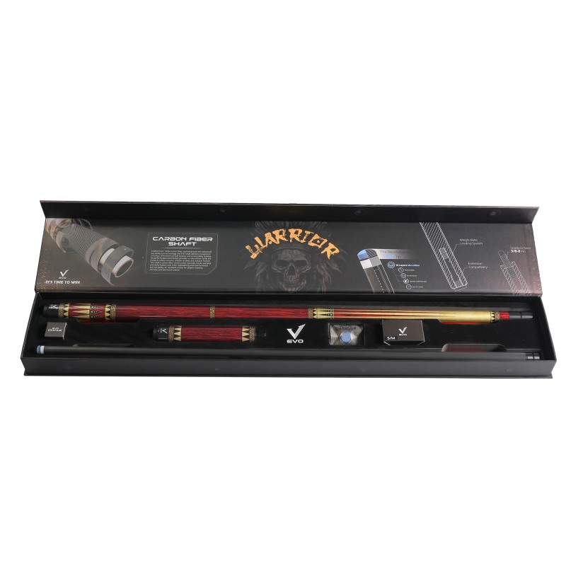 Billardqueue, Pool, EVO Warrior Maxbing Edition, Ember Sunset Komplettset, 12.5mm, Radial Billardqueue, Pool, EVO Warrior Maxbing Edition, Ember Sunset Komplettset, 12.5mm, Radial