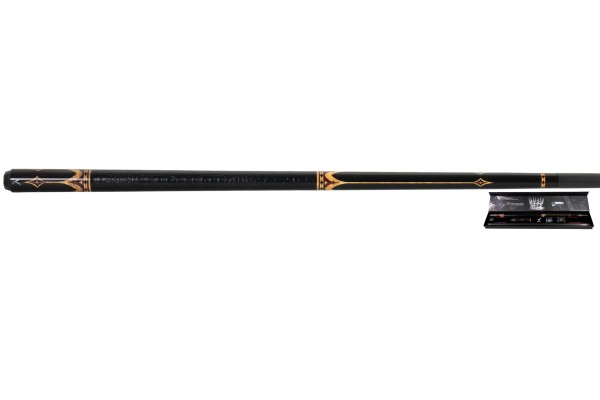 Billardqueue, Pool, EVO Crown Maxbing Edition, Royal Black Leather Komplettset, 12.5mm, Radial