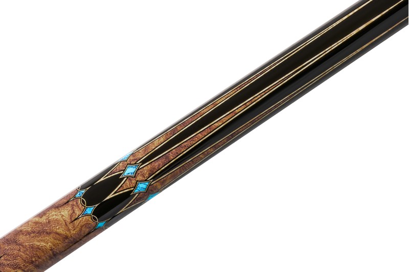 Billardqueue, Pool, EVO Crystal Maxbing Edition, Ember Vein Komplettset, 12.5mm, Radial