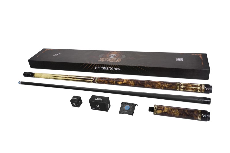 Billardqueue, Pool, EVO Royale Maxbing Edition, Gilded Oak Komplettset, 12.5mm, 3/8x10