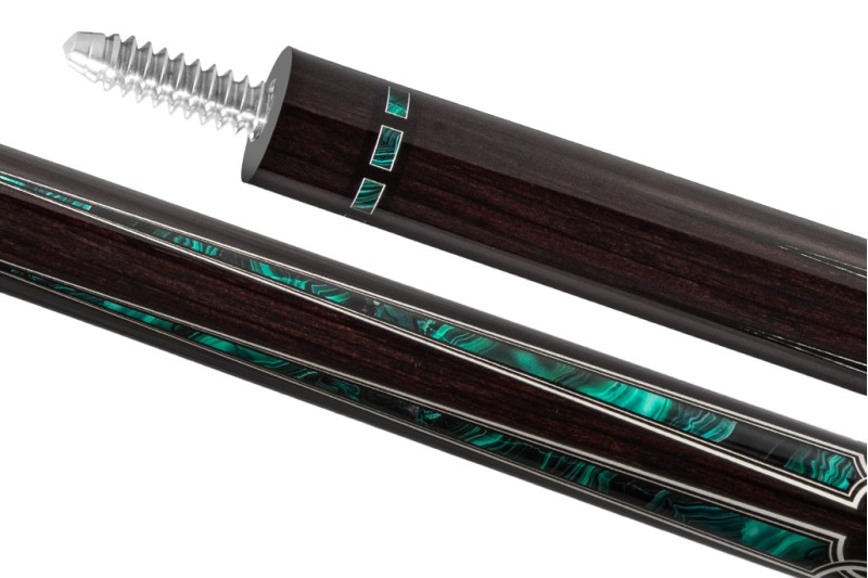 Billardqueue, Pool, EVO Luna Maxbing Edition, Malachite Eclipse Komplettset, 12.5mm, 3/8x10