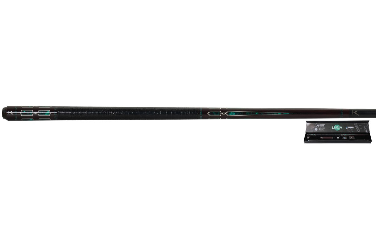 Billardqueue, Pool, EVO Luna Maxbing Edition, Malachite Eclipse Komplettset, 12.5mm, 3/8x10