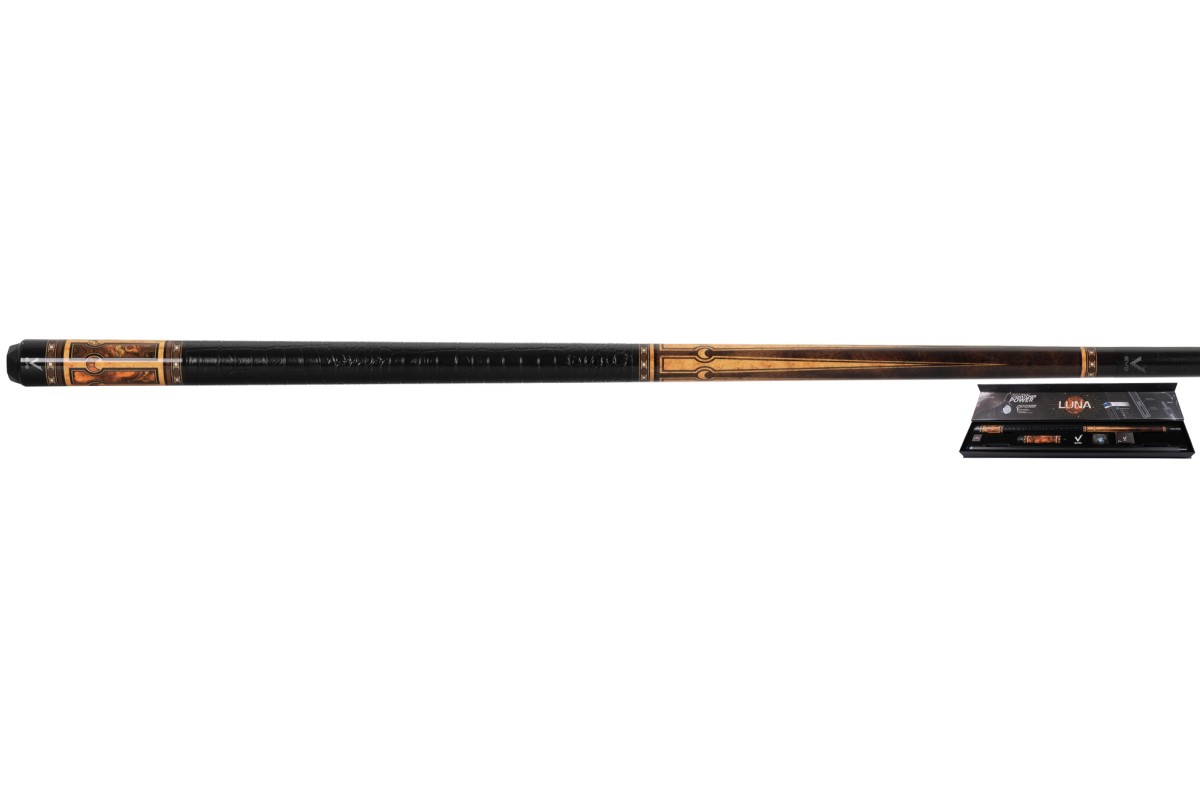 Billardqueue, Pool, EVO Luna Maxbing Edition, Golden Crest Komplettset, 12.5mm, 3/8x10