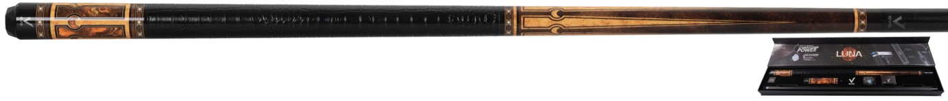 Billardqueue, Pool, EVO Luna Maxbing Edition, Golden Crest Komplettset, 12.5mm, 3/8x10