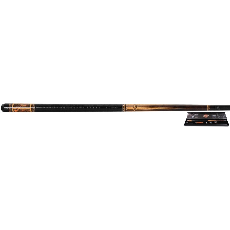 Billardqueue, Pool, EVO Luna Maxbing Edition, Golden Crest Komplettset, 12.5mm, 3/8x10