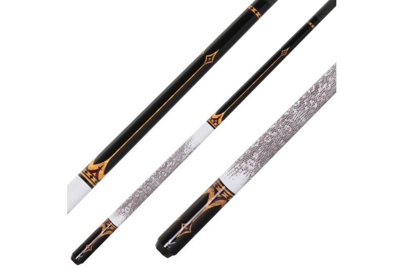 Billardqueue, Pool, EVO Crown Maxbing Edition, Royal White Leather Komplettset, 12.5mm, Radial