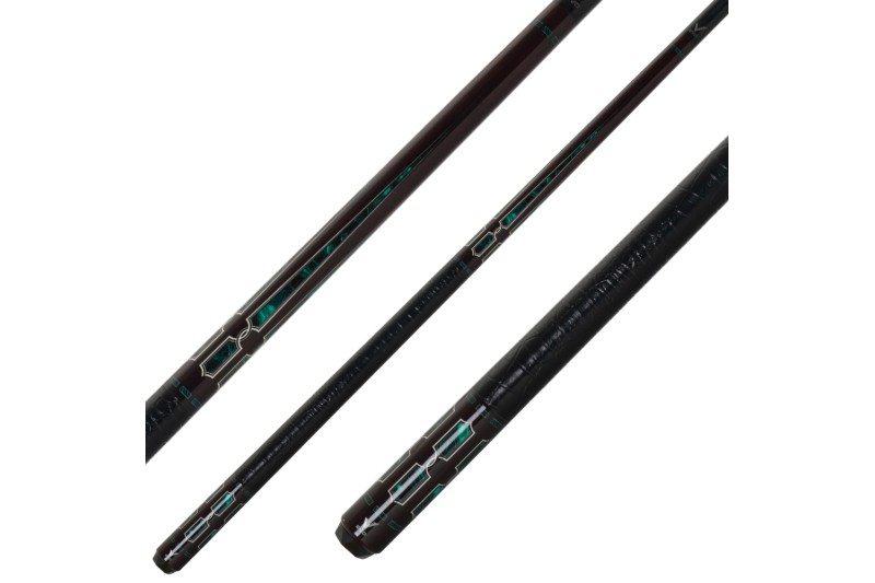 Billardqueue, Pool, EVO Luna Maxbing Edition, Malachite Eclipse Komplettset, 12.5mm, 3/8x10