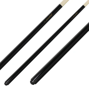 Billardqueue, Pool, Jupiter JU-2, Metallschraubleder, schwarz, einteilig