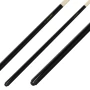 Billardqueue, Pool, Jupiter JU-2, Metallschraubleder, schwarz, einteilig