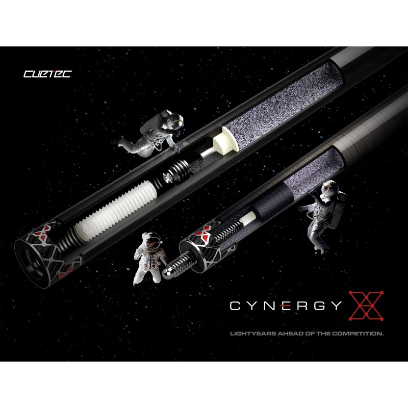 Billardqueue, Pool, Cuetec Cynergy X, AMBER NW, 3/8x14